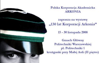 Zdjęcie z otwarcia wystawy 130 lat korporacji Arkonia na Politechnice Warszawskiej