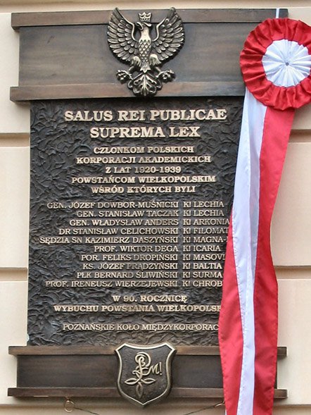 Tablica pamiątkowa w Poznaniu