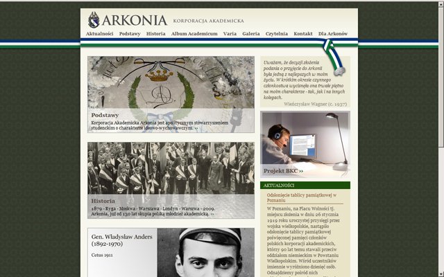 Nowa witryna Arkonii