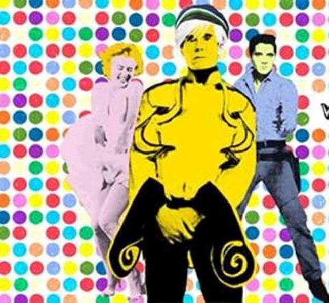 Uczestnicy Wieczornicy Arkońskiej w stylu pop-art, 2013