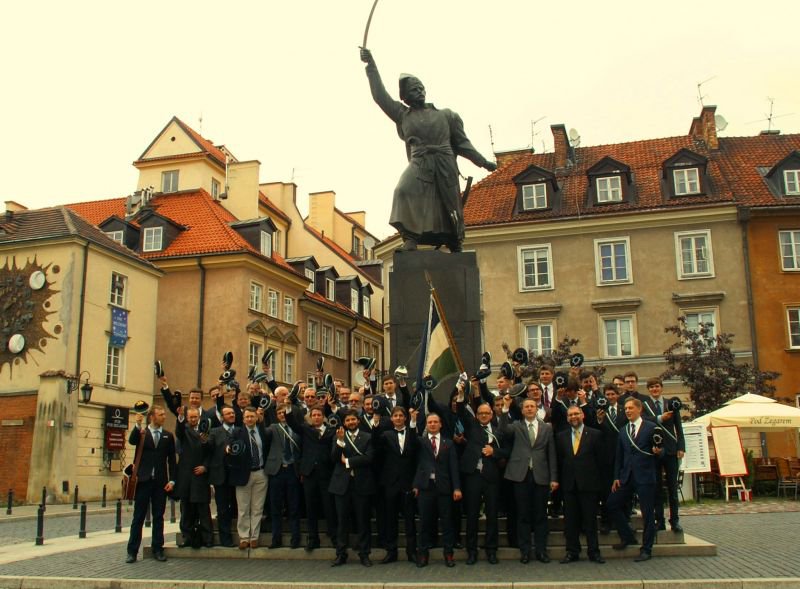 Uczestnicy Komerszu 135-lecia Arkonii