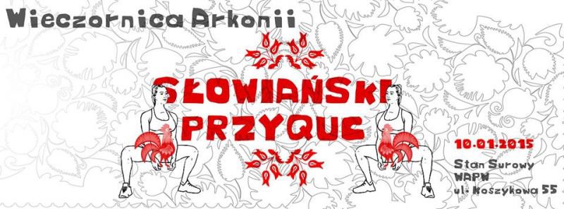 Uczestnicy Wieczornicy Arkonii w słowiańskich strojach
