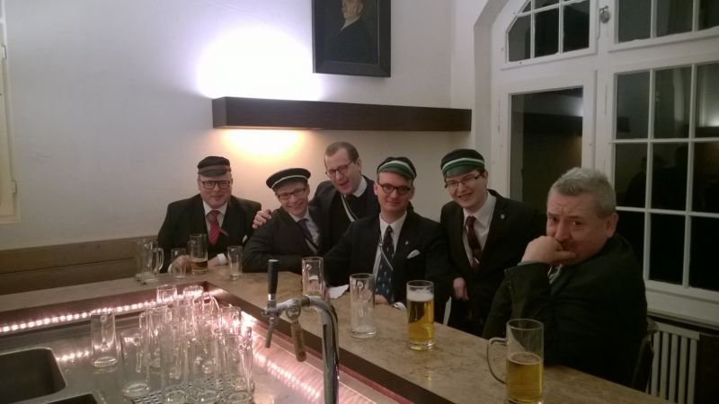 Delegacja Arkonii podczas wizyty w berlińskich korporacjach