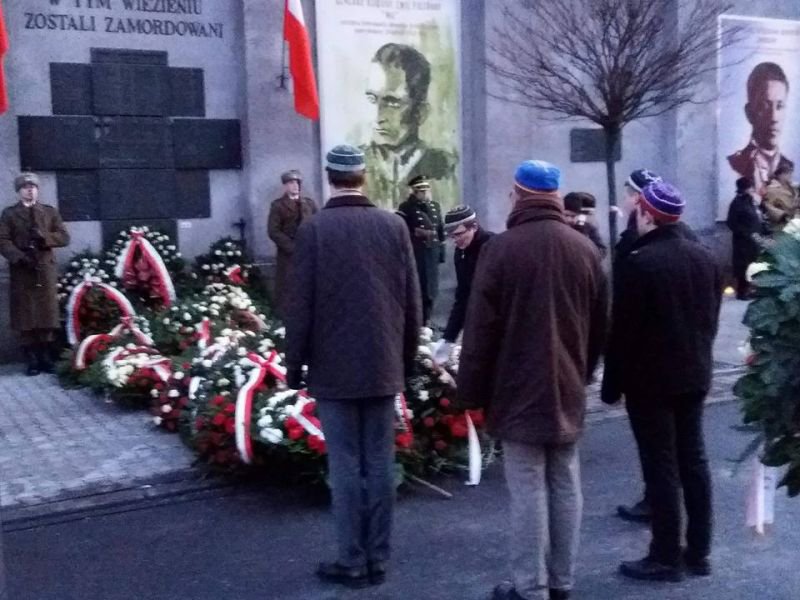 Delegacja korporantów podczas uroczystości przy Grobie Nieznanego Żołnierza