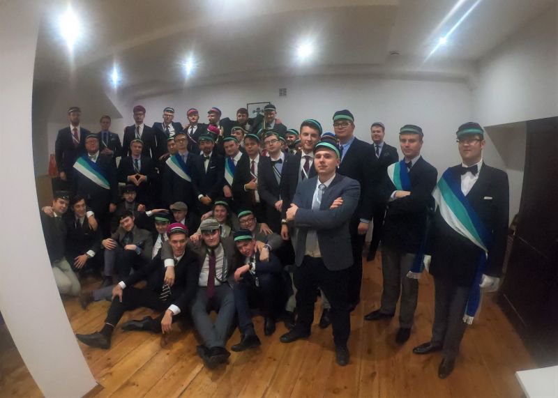 Delegacja Arkonii i goście podczas komerszu Astrei Lublinensis w Lublinie