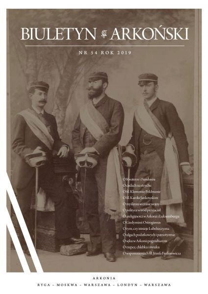 Okładka 54 numeru Biuletynu Arkońskiego