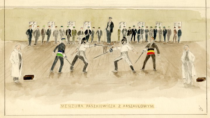 Akwarela z książki „Gaudeamus”